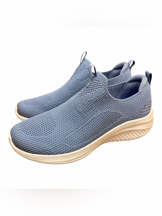 Skechers Shoes - Skechers women’s size 8 Slip-On Knit Sneakers - Light Blue with Cream Sole